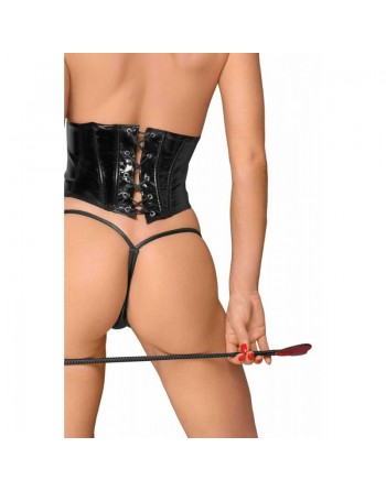 f193 corset en PVC SEXY avec laçage réglable dans le dos N°1 de la lingerie SEXY et LIBERTINE