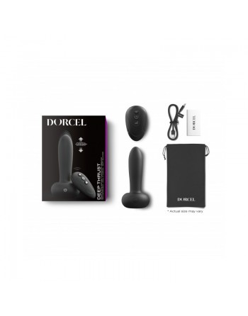 Sextoys Pas CHER : vibromasseur dorcel deep thrust  noir Dressing Libertin