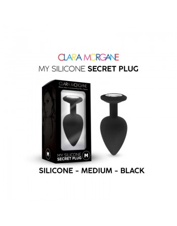 my silicone secret plug  noir clara morgane