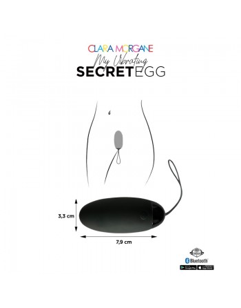 My vibrating secret egg - Noir/ Dressing Libertin