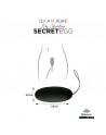 My vibrating secret egg - Noir/ Dressing Libertin