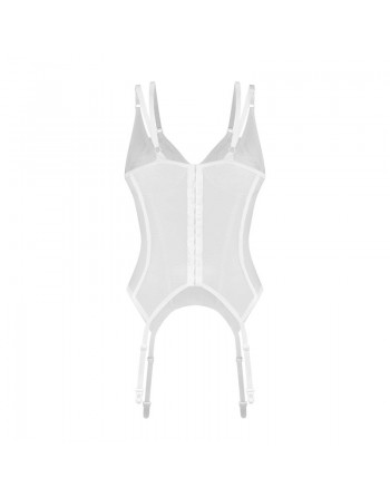 Corset blanc transparent Arrowel – Lingerie sexy chic | Dressing Libertin