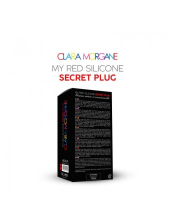 my red silicone secret plug medium clara morgane