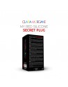 my red silicone secret plug medium clara morgane