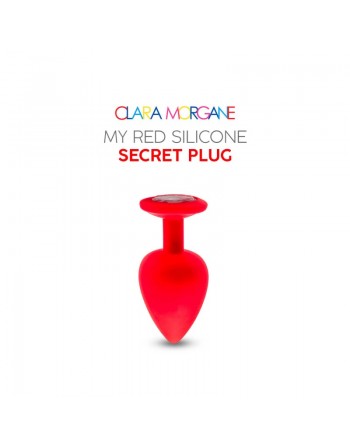 my red silicone secret plug medium clara morgane