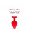 my red silicone secret plug medium clara morgane