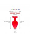 my red silicone secret plug medium clara morgane