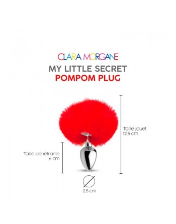 my little secret pompom plug  rouge clara morgane